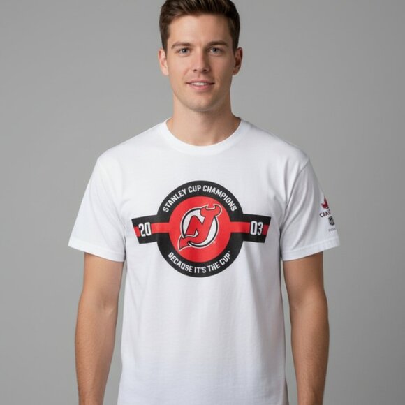 NHL New Jersey Devils Shirt Licensed By NHL & Coors Light Size Large - Picture 1 of 1